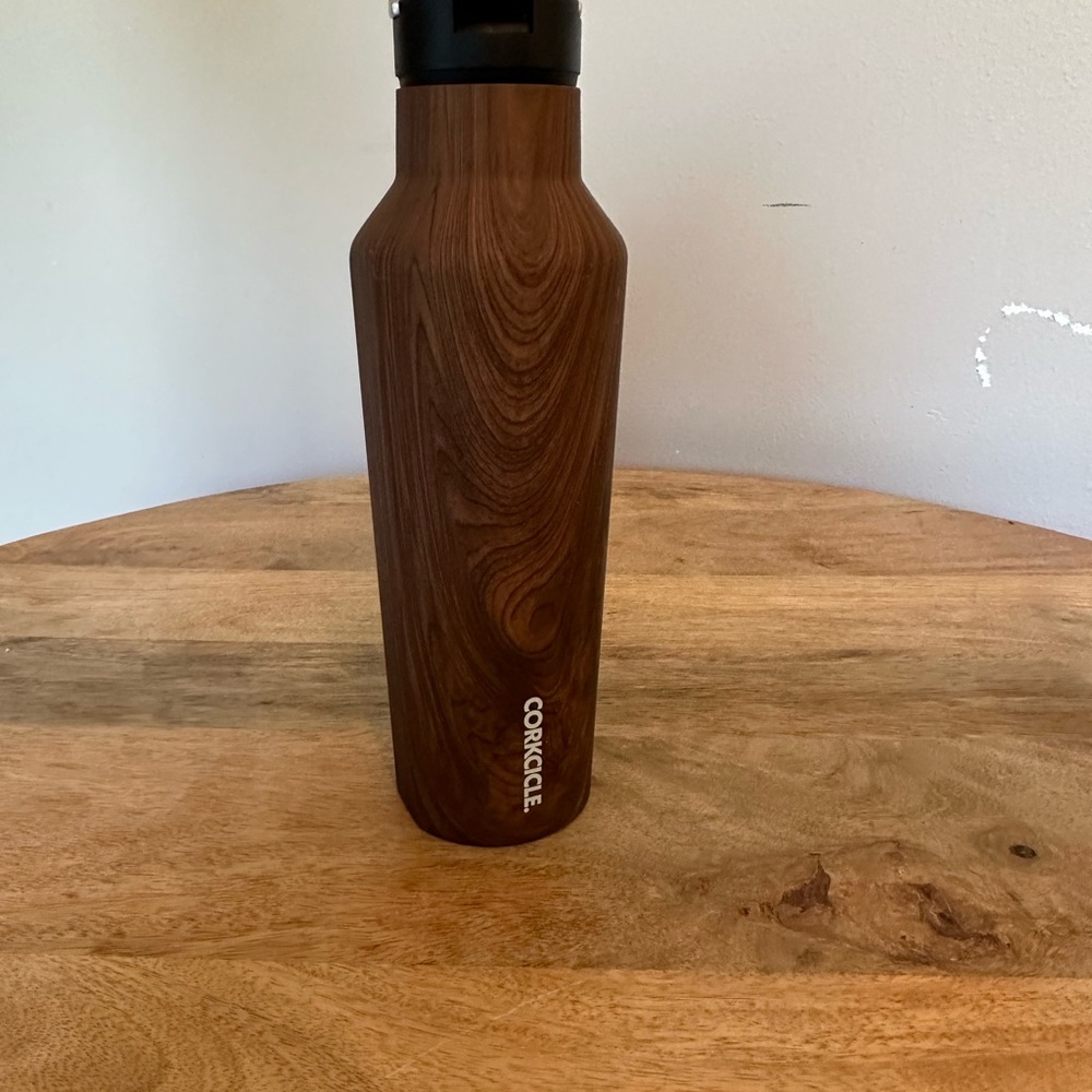 Corkcicle Walnut Finish Bottle